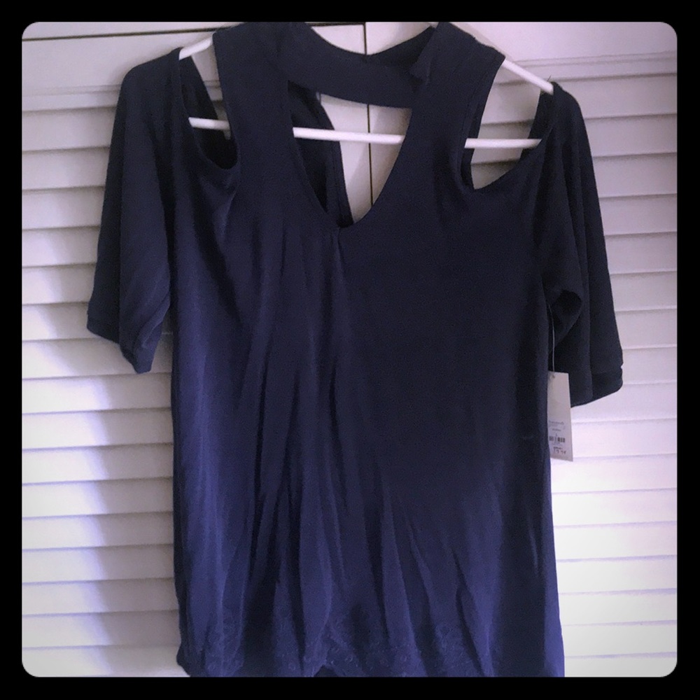 Blue Short leave Blouse